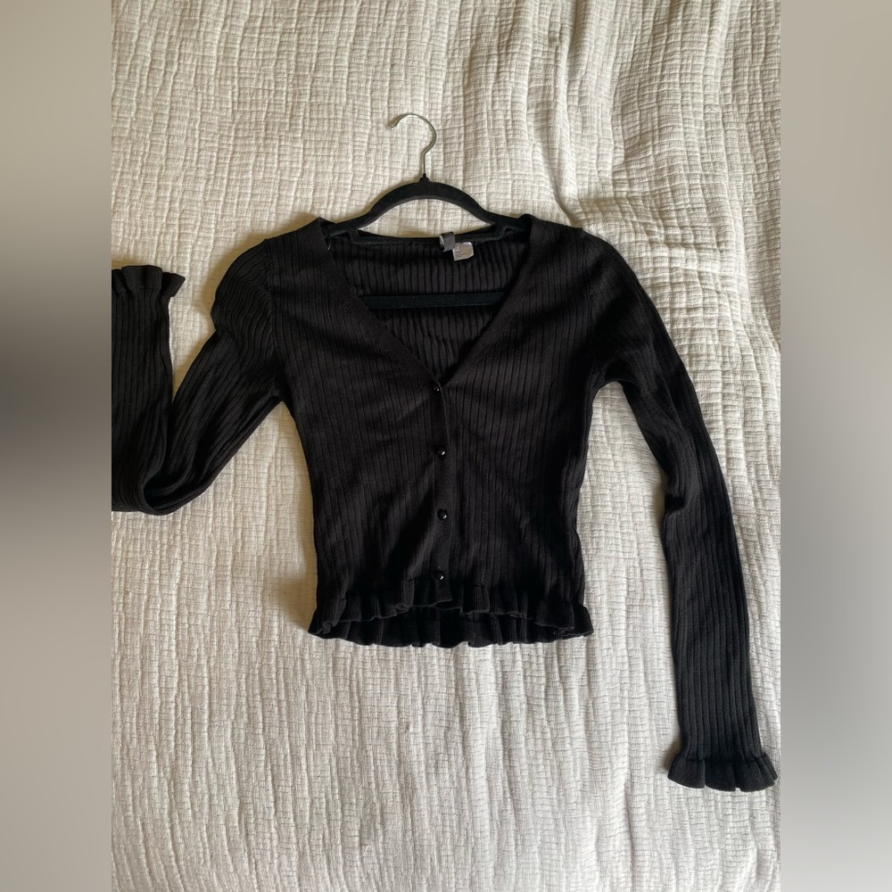 Divided Long Sleeve Button Up